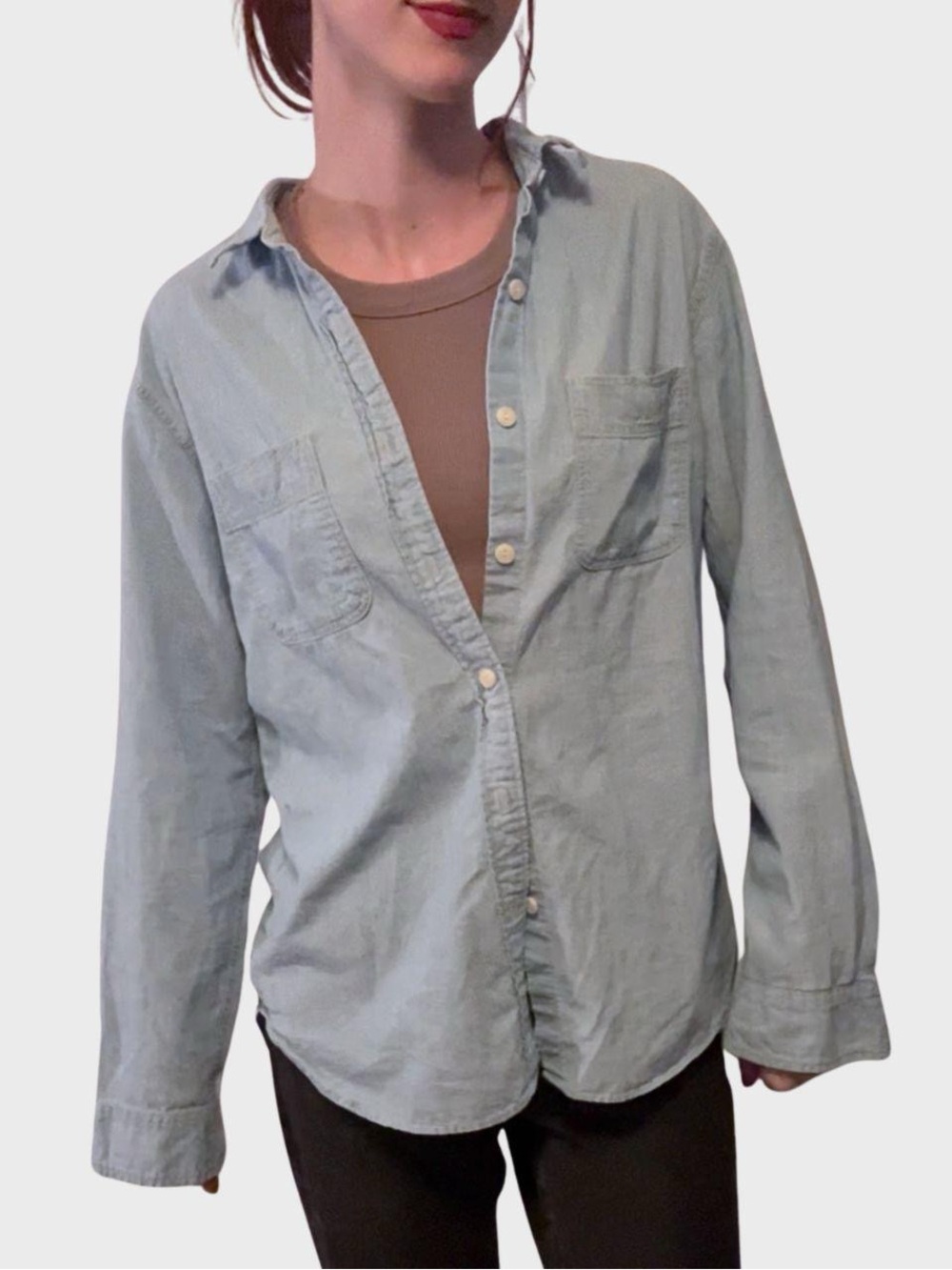 Blue 100% Cotton J. Crew Button Down Shirt